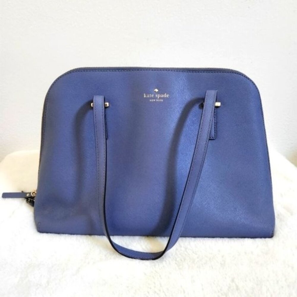 Kate Spade NY Women's Periwinkle Inner Pockets Bottom Studded Tote Bag Purse